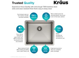 Мийка кухонна стальна STANDART PRO™, KHU101-21, Kraus-foto4
