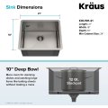 Мийка кухонна стальна STANDART PRO™, KHU101-21, Kraus