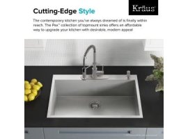 Мийка кухонна стальна KP1TS33S-4 Kraus PAX™  Товар з вітрини -foto2