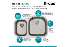 Мийка кухонна стальна KBU25 Kraus-foto3