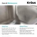Мийка кухонна стальна KBU25 Kraus