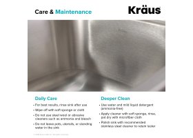 Мийка кухонна стальна KBU25 Kraus-foto2