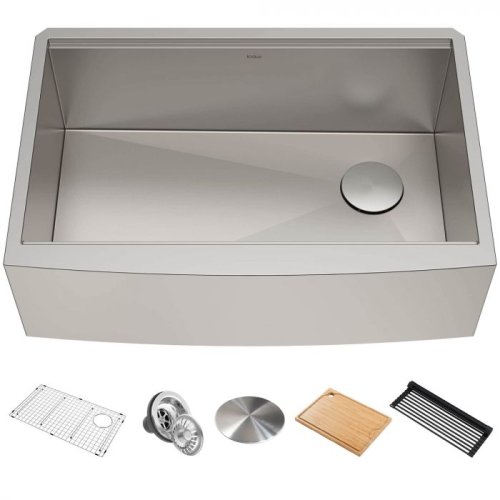 Кухонна мийка Kore KWF210-30 з переднім фартуком нижнього монтажу, WORKSTATION Кухонна мийка Kore KWF210-30 з переднім фартуком нижнього монтажу, WORKSTATION