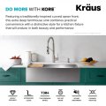 Кухонна мийка Kore KWF210-33 з переднім фартуком нижнього монтажу, WORKSTATION