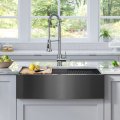Кухонна мийка Kore KWF210-33/PGM WORKSTATION з переднім фартуком нижнього монтажу, покриття PVD