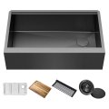 Кухонна мийка Kore KWF410-33/PGM WORKSTATION з переднім фартуком нижнього монтажу, покриття PVD