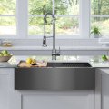 Кухонна мийка Kore KWF410-33/PGM WORKSTATION з переднім фартуком нижнього монтажу, покриття PVD