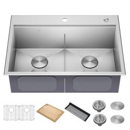 Кухонна мийка Kore KWT302-30 верхнього та нижнього монтажу, WORKSTATION-foto2