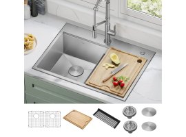 Кухонна мийка Kore KWT302-30 верхнього та нижнього монтажу, WORKSTATION-foto4