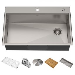 Кухонна мийка Kore KWT310-33 верхнього та нижнього монтажу, WORKSTATION-foto15