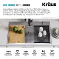 Кухонна мийка Kore KWT310-33 верхнього та нижнього монтажу, WORKSTATION