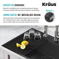 Кухонна мийка Kore KWT310-33/PGM верхнього та нижнього монтажу с PVD покриттям, WORKSTATION