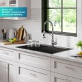 Кухонна мийка Kore KWT310-33/PGM верхнього та нижнього монтажу с PVD покриттям, WORKSTATION