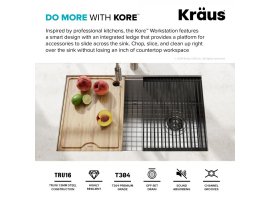 Кухонна мийка Kore KWU110-30 нижнього монтажу, WORKSTATION-foto7