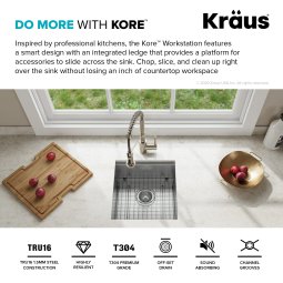 Кухонна мийка KWU111-17 нижнього монтажу, WORKSTATION-foto4