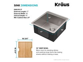 Кухонна мийка KWU111-17 нижнього монтажу, WORKSTATION-foto10