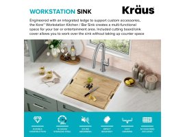 Кухонна мийка Kore KWU111-21 нижнього монтажу, WORKSTATION-foto6