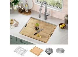 Кухонна мийка Kore KWU111-21 нижнього монтажу, WORKSTATION-foto4