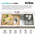 Мийка кухонна стальна KORE™ KWU120-45 KRAUS Товар з вітрини