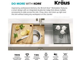 Мийка кухонна стальна KORE™ KWU120-45 KRAUS Товар з вітрини-foto5