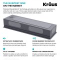 Кухонна мийка Kore KWU210-57 нижнього монтажу, WORKSTATION