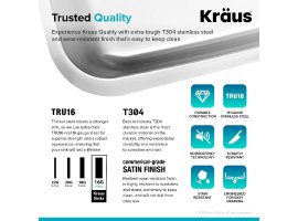 Кухонний комплект KCA-1200: мийка нижнього монтажу ELLIS KBU32 + змішувач KPF-1610SS Kraus-foto2