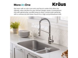 Кухонний комплект KCA-1200: мийка нижнього монтажу ELLIS KBU32 + змішувач KPF-1610SS Kraus-foto4