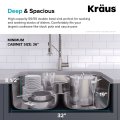 Кухонний комплект KCA-1200: мийка нижнього монтажу ELLIS KBU32 + змішувач KPF-1610SS Kraus