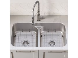 Кухонний комплект KCA-1200: мийка нижнього монтажу ELLIS KBU32 + змішувач KPF-1610SS Kraus
