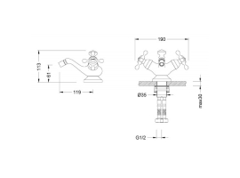 Змішувач для біде Apollo KEF-16023BN Kraus-foto2