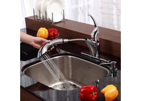 Мийка кухонна стальна KBU11 Kraus-foto9