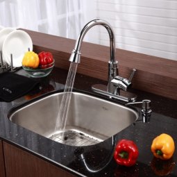 Мийка кухонна стальна KBU11 Kraus-foto4