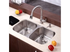 Мийка кухонна стальна KBU22 Kraus-foto10