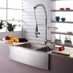 Мийка кухонна стальна KHF203-33 Kraus-foto6