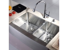 Мийка кухонна стальна KHF203-33 Kraus-foto5
