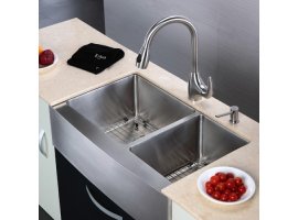 Мийка кухонна стальна KHF203-33 Kraus-foto10