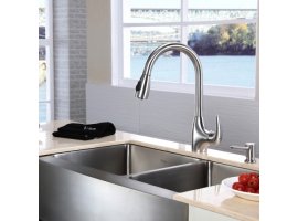 Мийка кухонна стальна KHF203-33 Kraus-foto8