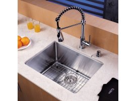Мийка кухонна стальна KHU101-23 Kraus-foto10