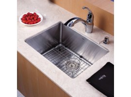 Мийка кухонна стальна KHU101-23 Kraus-foto8