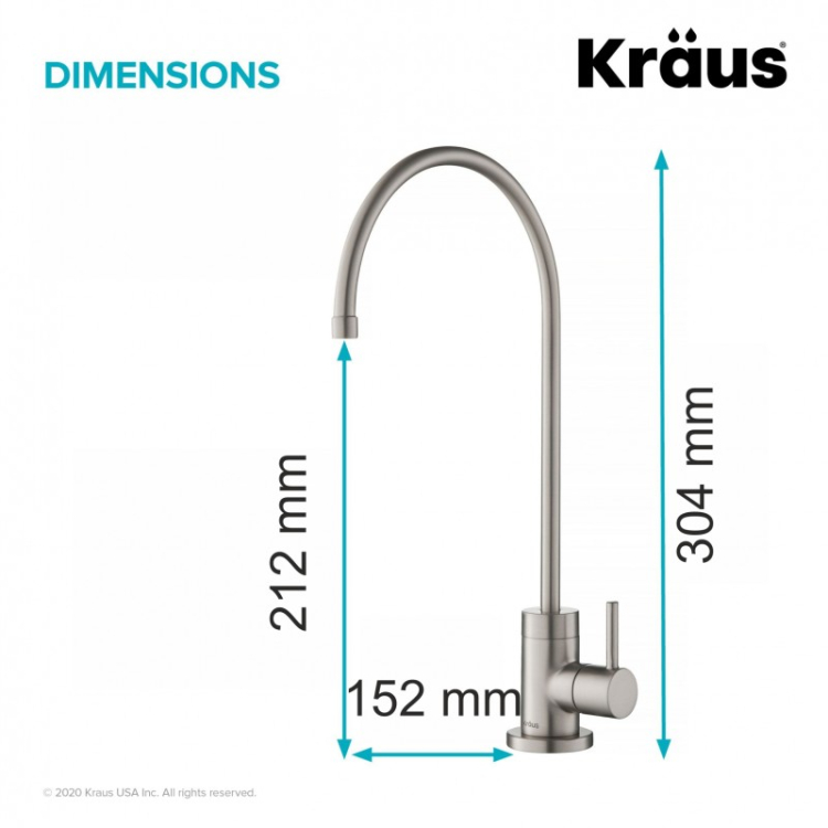 Кран для фільтрованої води PURITA™ FF-100SFS Kraus