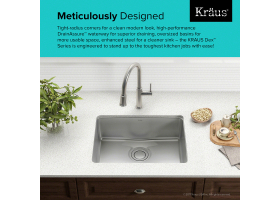 Мийка кухонна стальна KD1US25B DEX Kraus-foto14