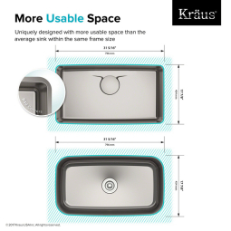 Мийка кухонна стальна KD1US33B DEX Kraus-foto13