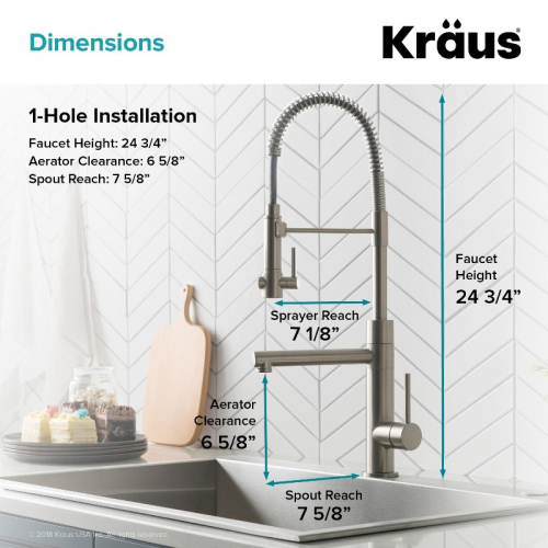 Кухонний змішувач ARTEC PRO™ KPF-1603SFS Kraus-foto5