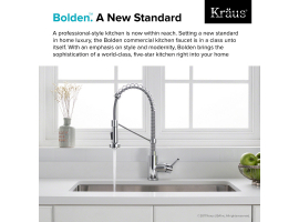 Змішувач кухонний BOLDEN™ KPF-1610SFSCH Kraus *Товар з вітрини-foto3