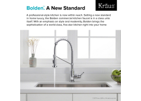Змішувач кухонний BOLDEN™ KPF-1610SFSCH Kraus *Товар з вітрини-foto3