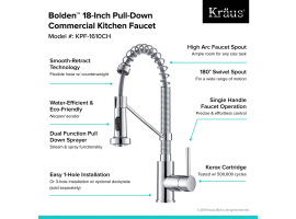 Змішувач кухонний BOLDEN™ KPF-1610SFSCH Kraus *Товар з вітрини-foto4