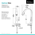 Кухонний змішувач NOLEN™ KPF-1673CHWH Kraus