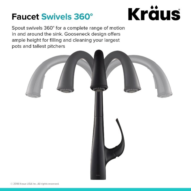 Кухонний змішувач ANSEL™ KPF-1675MB Kraus