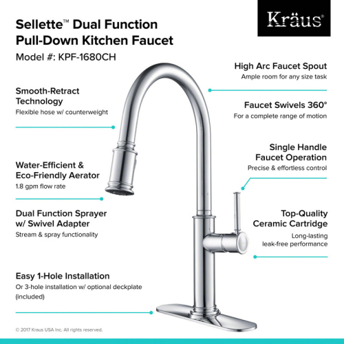 Кухонний змішувач SELLETTE™ KPF-1680SFS Kraus-foto11