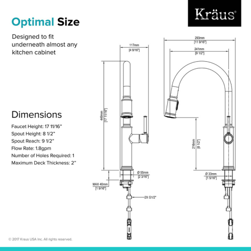 Кухонний змішувач SELLETTE™ KPF-1680SFS Kraus-foto8